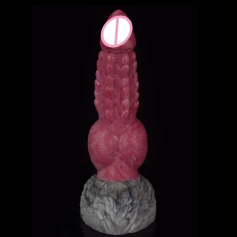 Latest Model Unique Animal Rubber Penis with Suction Cup Unisex Handjob Dildo for Male Female Sexual Party