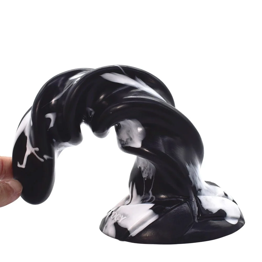 Imitated Silicone Soft Comfortable Flexible Norse Mythology - Goddess Hela Dildo Spiral Stimulation of Male Anus Penis