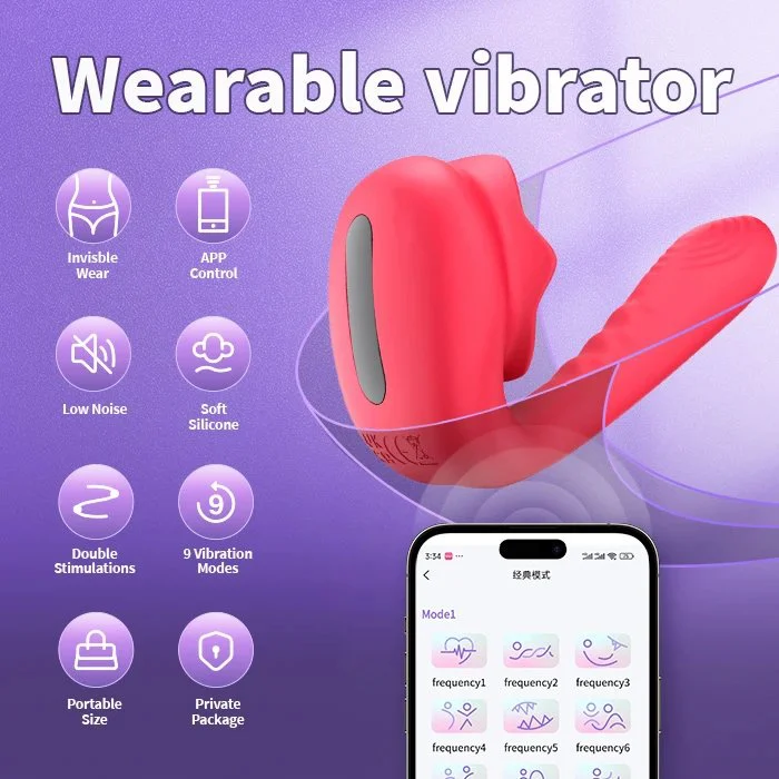 Women's Wearable Clitoral G-Spot Vibrator with 9 Speeds Remote Control Adult Toys for Couples Vibrator