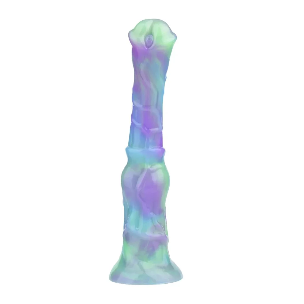 Knot Dildo Inflatable Animal Dildo Realistic Silicone Dildo With Suction Cup for Female Masturbator