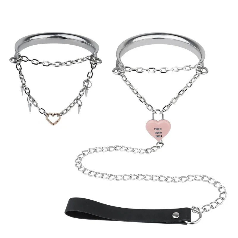 Sexy Bondage Collar with Studded Details for Roleplay Accessories for Submission Play