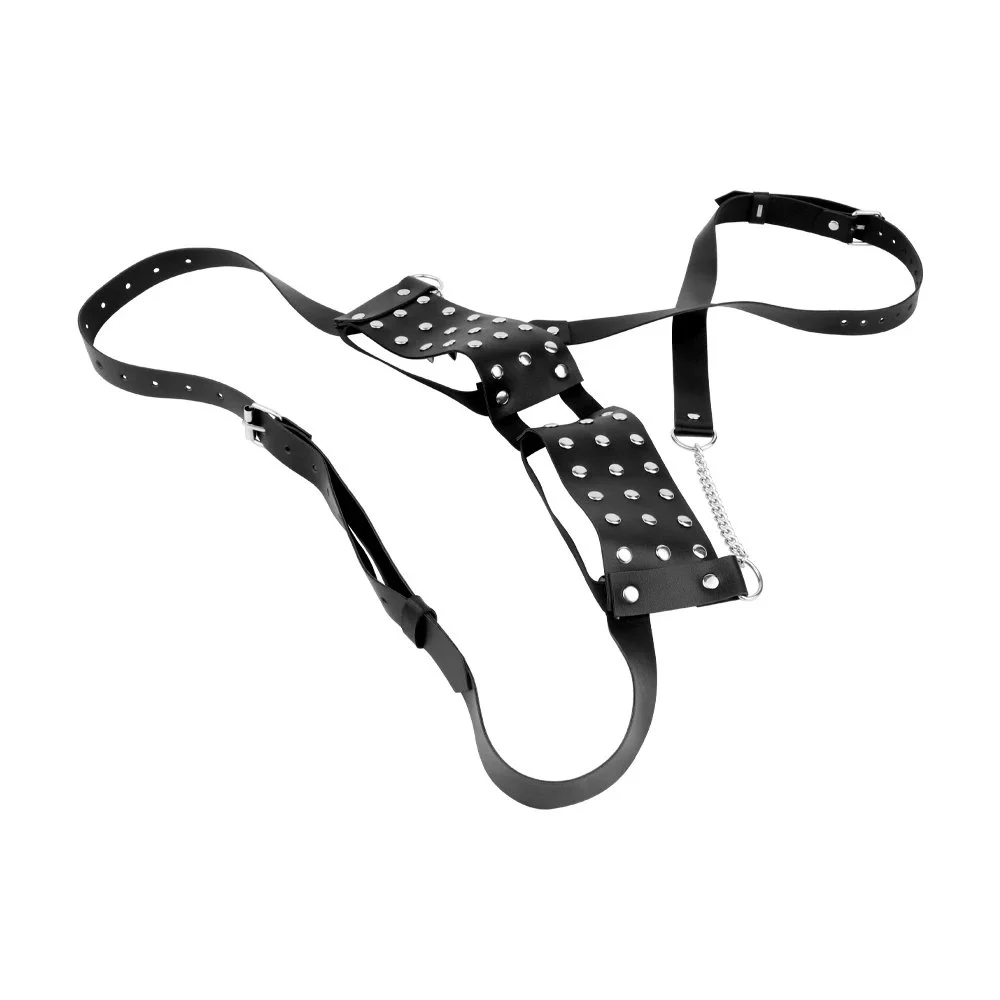 Sexy Leather Harness Women Lingerie Bondage Clothes Chest Harness Belts, Body Straps on Harness Belt, for Adults Fetish Harness