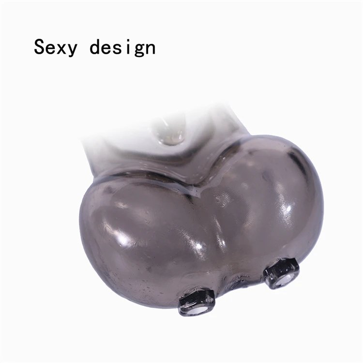 Male Scrotum Testicle Ball Stretcher Sleeve Time Delay Ejaculation Cock Penis Ring TPE Scrotum Lock