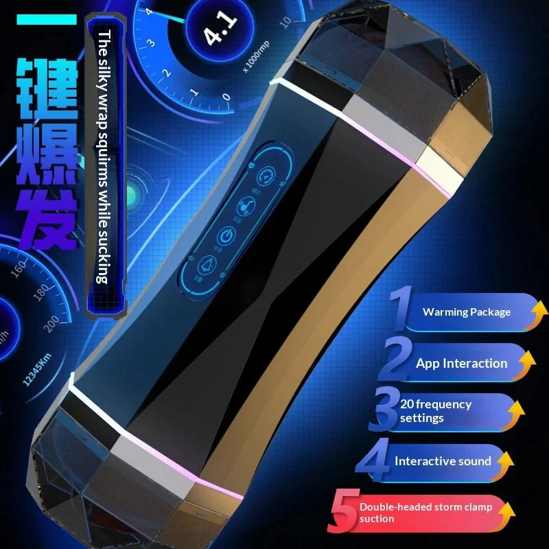 Male Electric Masturbator Aircraft Cup Adult Products Adult Toys Double-headed Channel Sound Vibrating Sex Toys Masturbator Cup