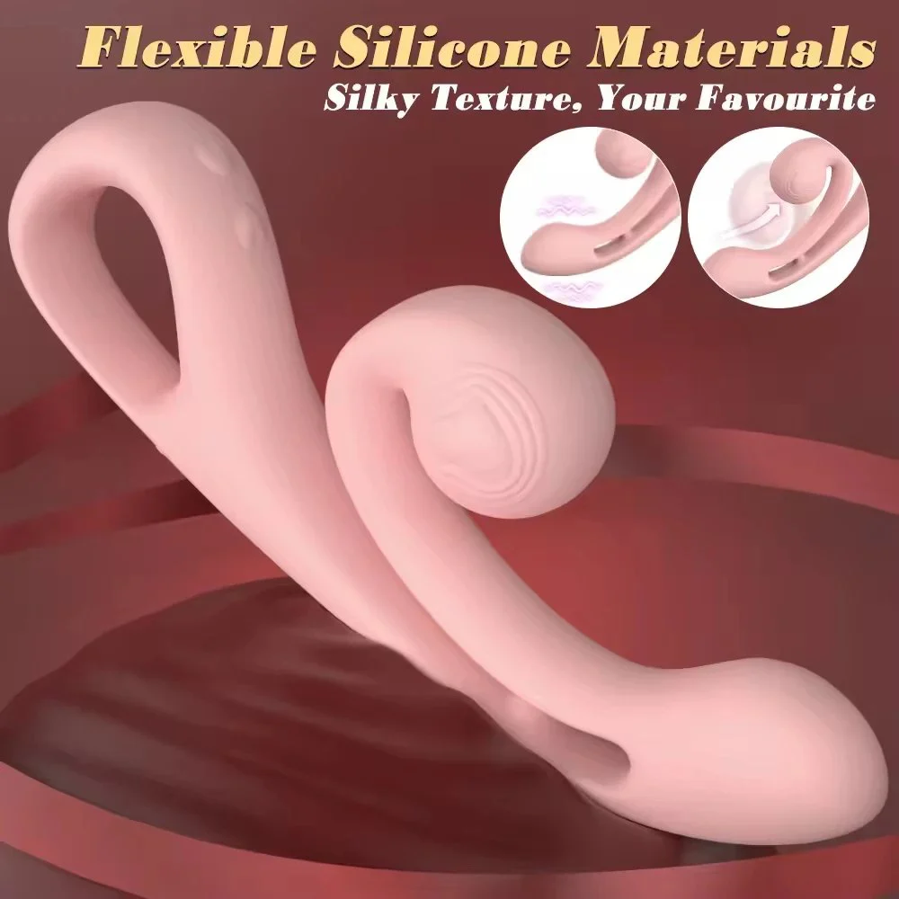 Women's Erotic Toys Vibrators for Self-Pleasure Including G-Spot Wand Dildo Sucking Tongue USB Power Supply