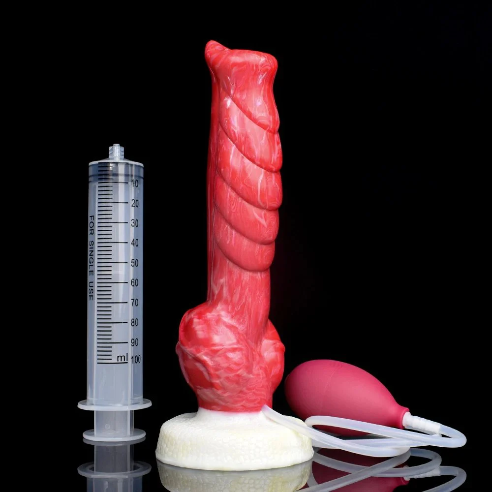 Large Dog Knot Squirting Dildo Huge Ejaculation Penis Dildos Animal Squirt Sex Toys