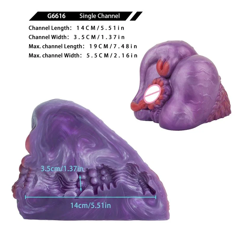 Magic Dragon Medical-grade Silicone Male Manual Masturbator Fantasy Series Double the Pleasure Experience