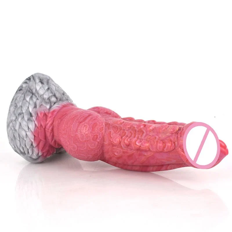 Latest Model Unique Animal Rubber Penis with Suction Cup Unisex Handjob Dildo for Male Female Sexual Party