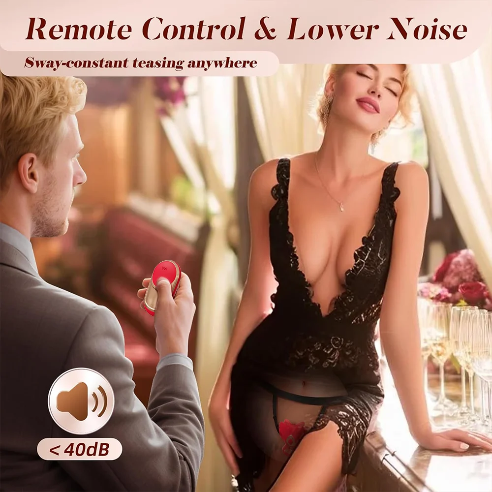 Women's Wearable APP Remote Control Clitoral Stimulator G-Spot Panties Vibrator Couples Sex Toy Similar to Penis Rings