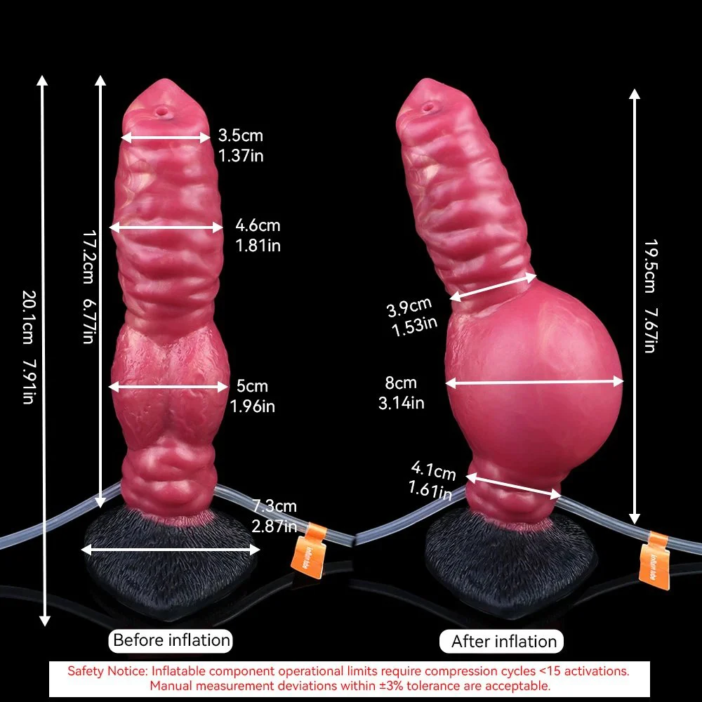 Inflatable Squirting Dildo with Suction Cups at the Bottom Strongly Adsorbed to the BodyAdult Sex Toys for Women