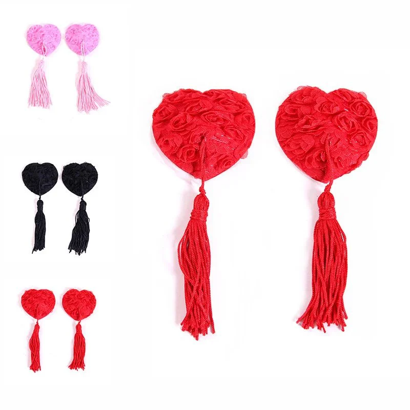 Romantic toys for women, romantic chest stickers, breast stickers, heart-shaped silicone nipple stickers, breast accessories