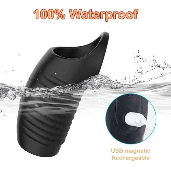 Frequency Varying Vibrating Penis Sleeve Aerator Vibrator for Enhanced Sexual Experience