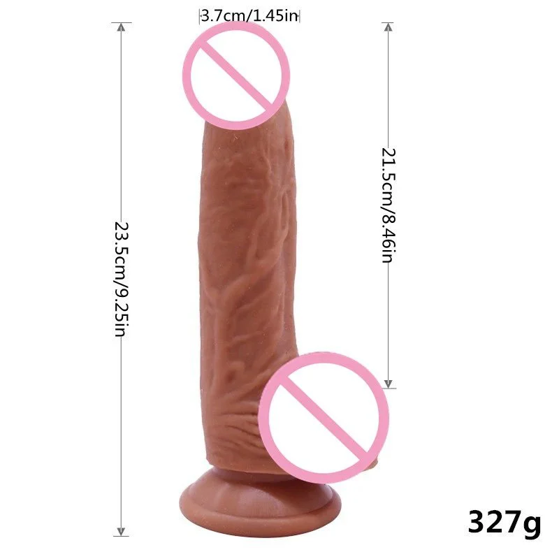 Female Masturbator Soft Rubber Penis Suction Cup Silicone Realistic Dildo Sex Toy for Women