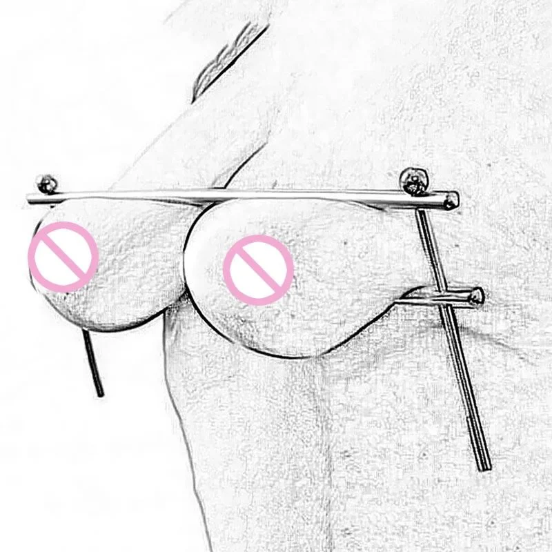 Stainless Steel Breast Clip Device Breast Bondage Nipple Clamps Metal Clamp Restraints