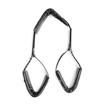 PU Leather Sponge Open Leg Bondage Restraints Neck Leg Spreader Strap Slave Bondage Thigh Cuffs
