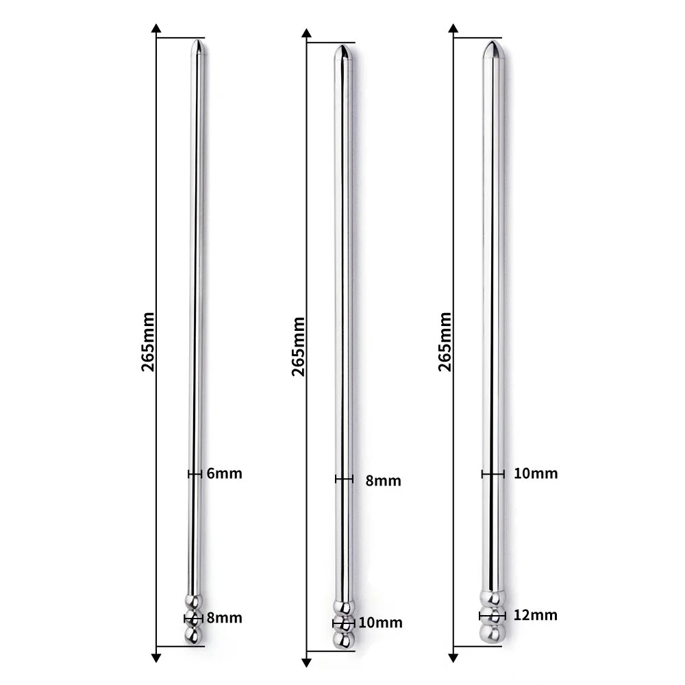 Metal Stainless Steel Multi - Size Urethral Rod Penis Long Horse Eye Dilator Catheter Sound Urethral Toys