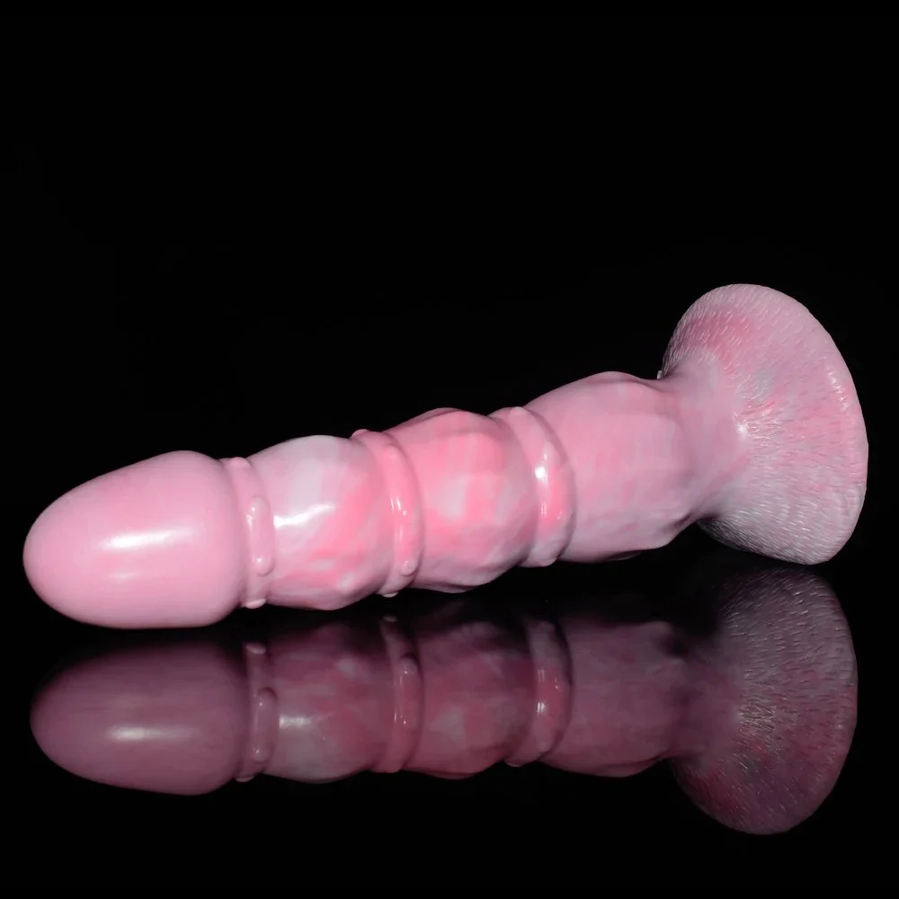 Lifelike Monster Dildo Huge Anal Plug Imitated Bead Penis Clitoris Massage Wand Rubber Penis for Women
