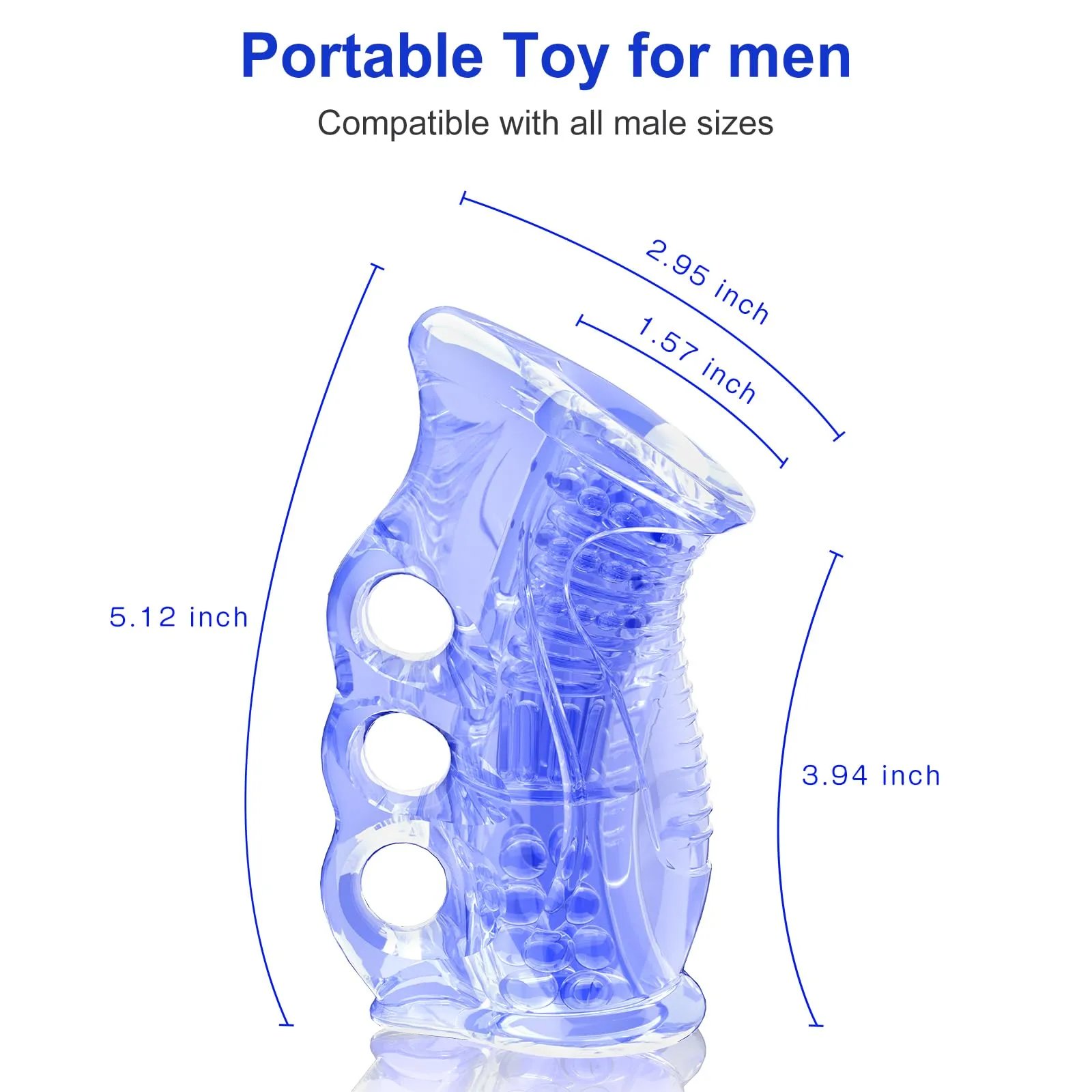 Men's Electric Vibration Upgrade Cock Ring Set with Particles Stimulate Adult Sex Toys