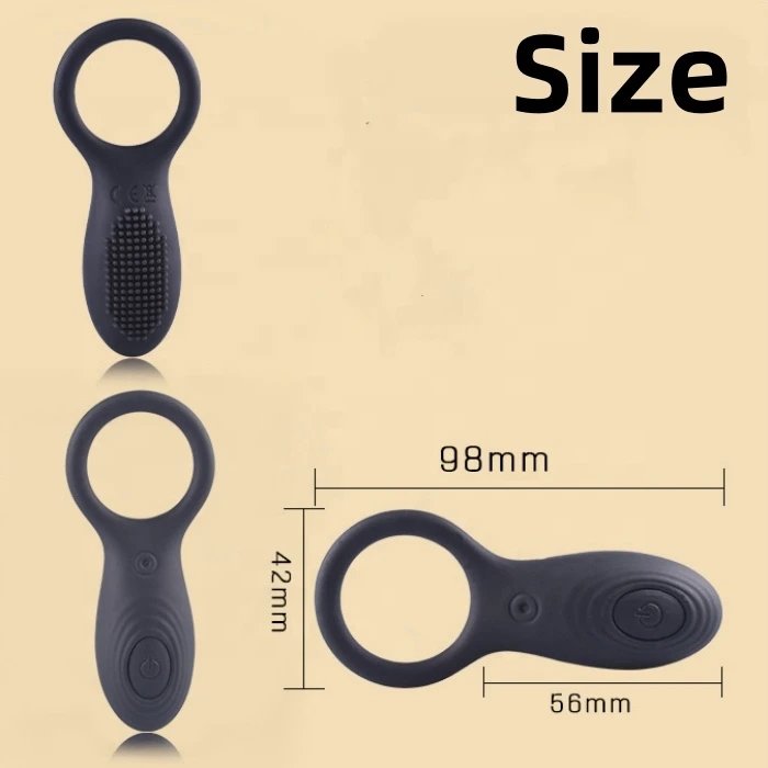 USB 10 Frequency Wireless Remote Control Silicone Vibrating Cock Ring Delay Ejaculation Sex Toys for Adult Men