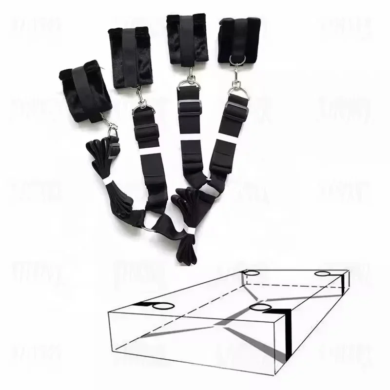 Plush Hand Cuffs Adult Bondage Restraints Soft Slave Bed Bondage Gear Sex Toys Couples Women