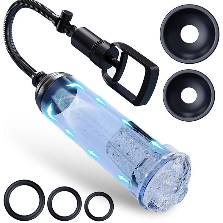 Quality Adult Sex Toy Male Manual Penis Growth Enlarge Trainer Tool Penile Vacuum Pump Male Trainer