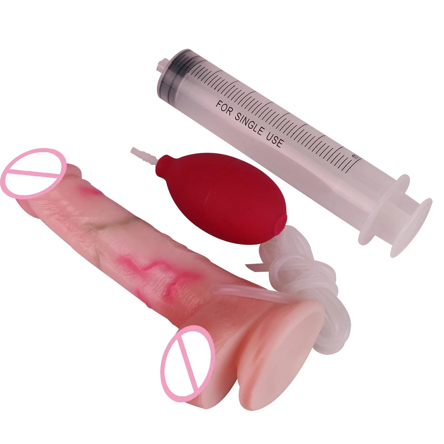 Sex Toy Penis Toy Huge Squirting Dildo Realistic Female Masturbator With airbag & Syringe for Male Female