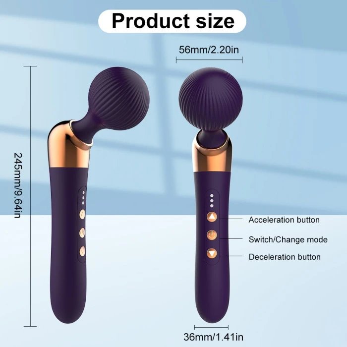 New Design Electric USB Power Body and Neck Vibrator 10-Speed Elbow Clit Wand Massager USB Vaginal Vibrators