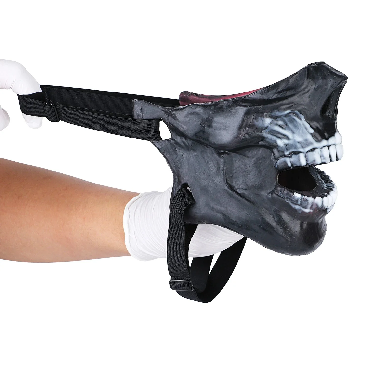 Soft Skeleton Mask Sexy Toys Open Mouth Eye Bondage Party Mask Cosplay Slave Punish Headgear Adult Game BDSM Bondage Set