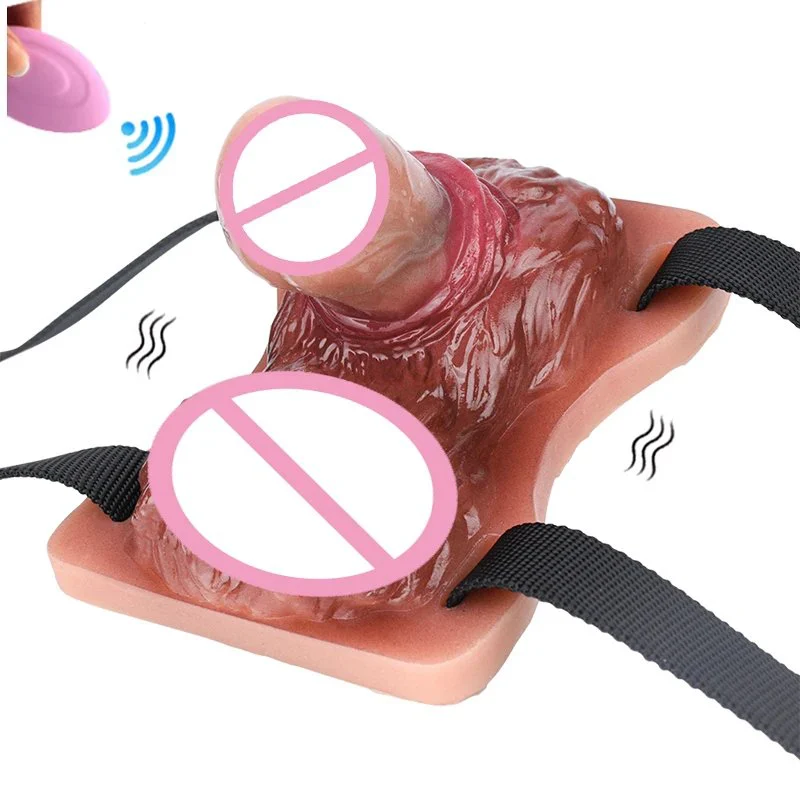 Silicone Strap on Intimate Dildo Sex Grinders Wireless Control Vibrator Sex Toys Foreplay Masturbate Massage Products
