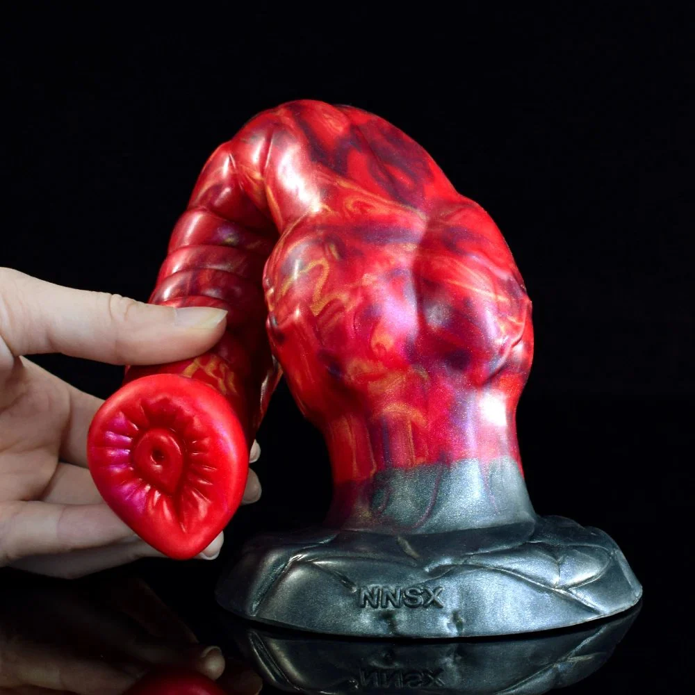 Fire Dragon Monster Dildos Huge Realistic Silicone Sex Toy for Lesbian Woman