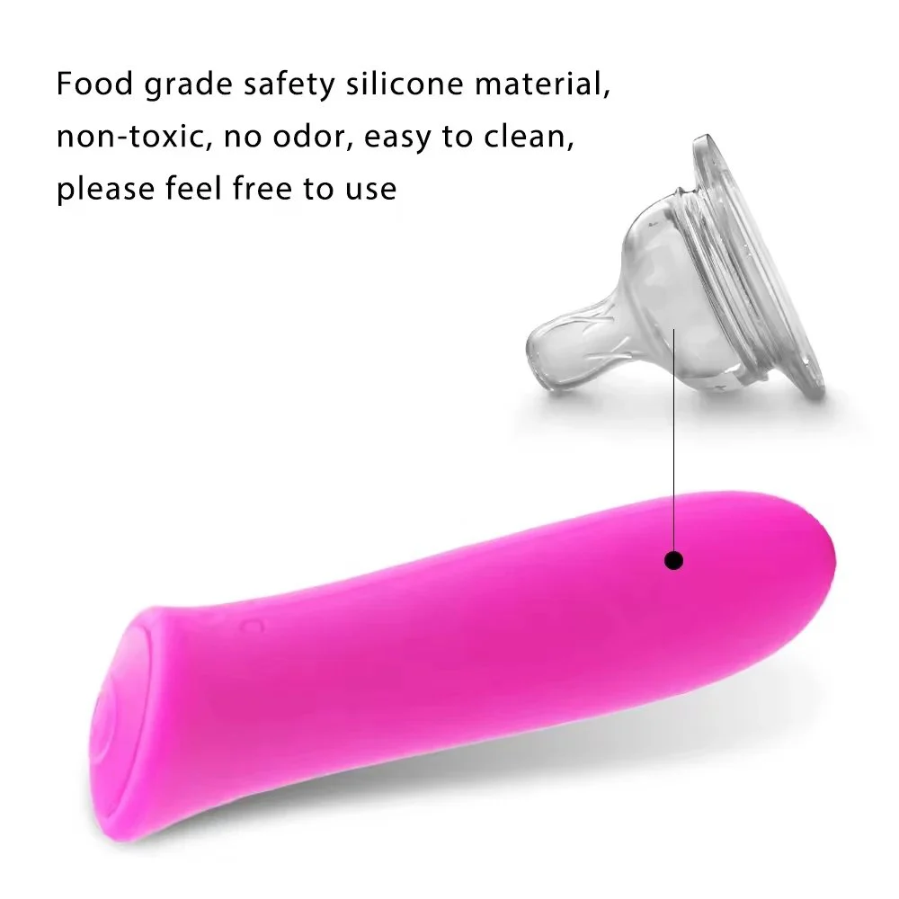 Silicone Bullet Vibrators USB Rechargeable Mini Bullet Vibrators Sex Toys for Female Masturbation