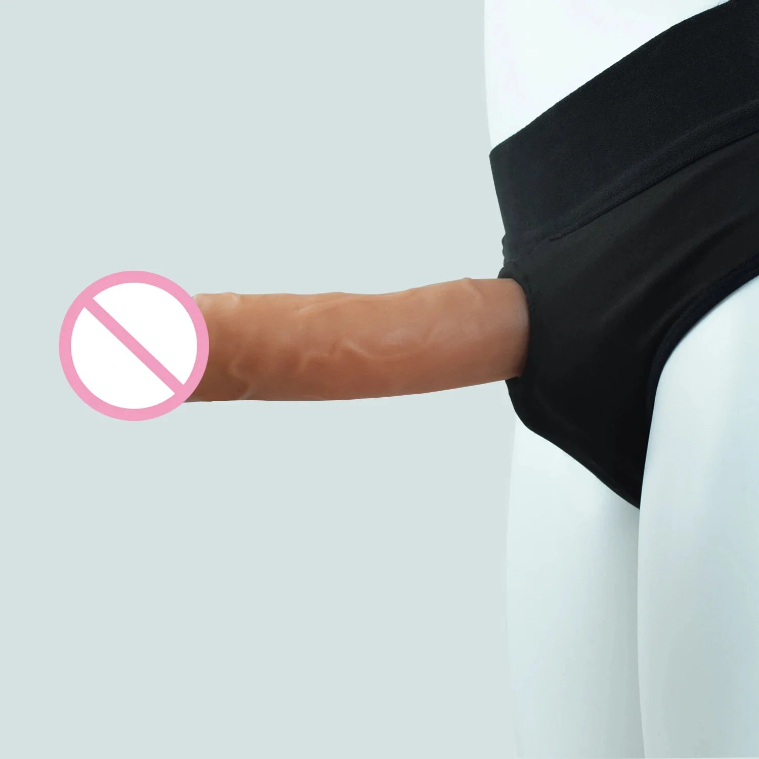 Lesbian Sex Toy Realistic Dildo Wearable Hollow Penis Sleeve Extender Strap on Dildo Pants Lesbian Dildo