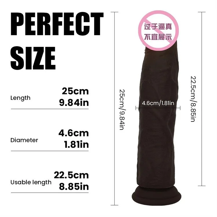 Female Masturbation Soft Realistic Huge Double Layer Liquid Silicone Dildo Sex Toys for Women