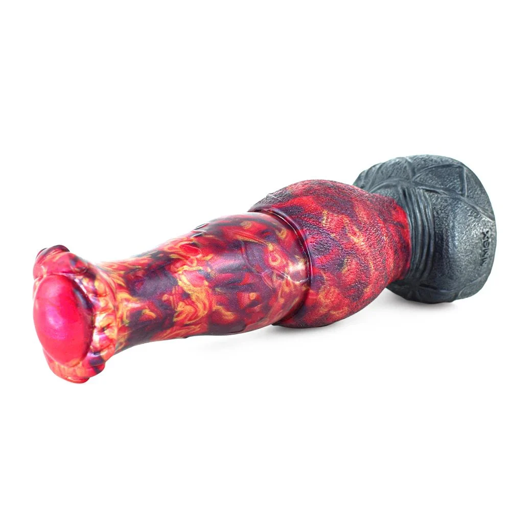 Fantasy Colorful Cock Dog Knot Dildo Heart Shaped Vagina Stimulation Anal Plug Sex Toys for Man and Woman Game Masturbator