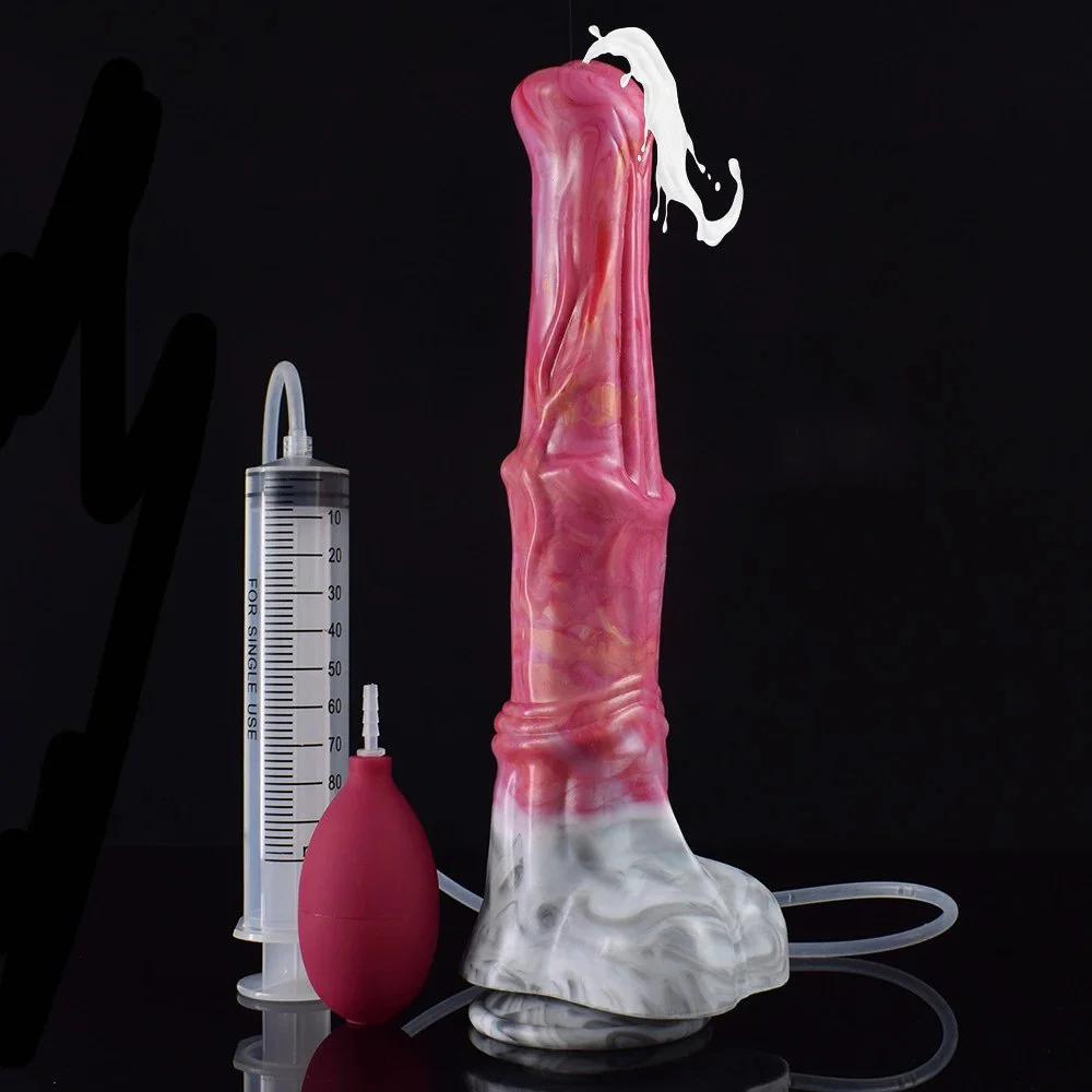 Silicone Horse Simulation Phallus Adult Sex Appeal Female Ejaculation Enema Phallus Masturbator for Women