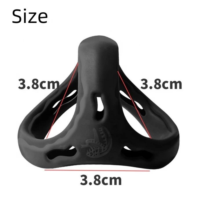3-in-1 Stretchy Silicone Penis Ring Cock Ring Sex Toy for Men Delay Enhancement Product