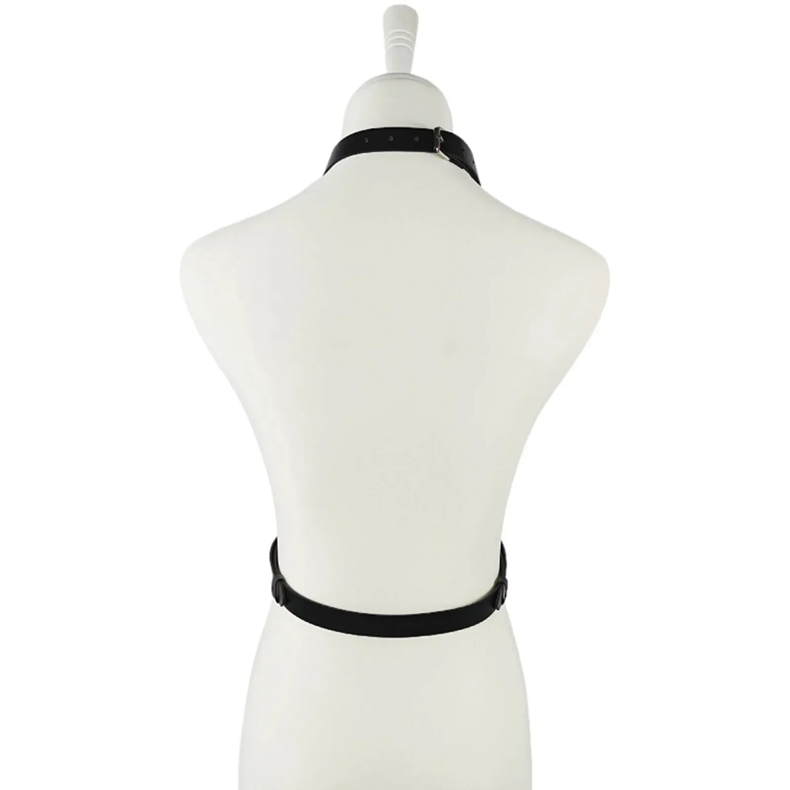 PU Leather Harness Body Chest Straps Bondage Handcuffs Bed Restraint Punk Waist Belt Kit Bondage Set for Couples Women