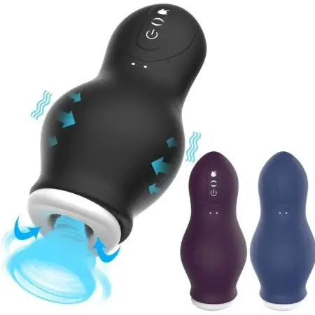 Men's Trainer Exercise Waterproof Airplane Cup Masturbator with Sucking Vibration Feature