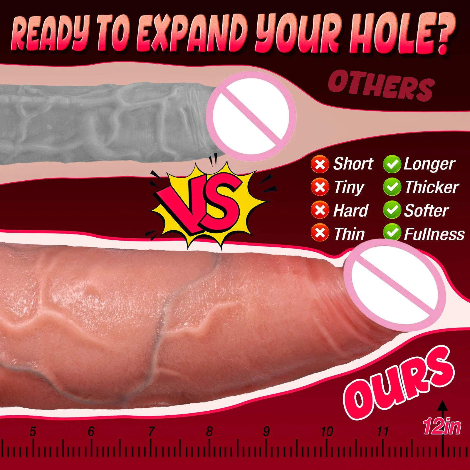 Sexy Realistic Giant Soft Silicone Dildo Vibrator Waterproof Eco-Friendly Portable for Women Men