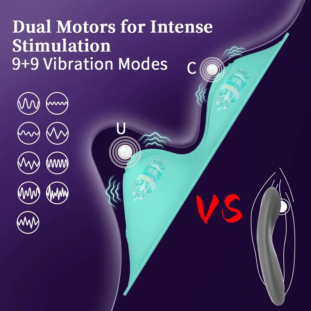 USB Rechargeable Vaginal Clitoral G-spot Stimulation App Control Mini Ultra Thin Sit and Ride Cushion Vibrator Sex Toy for Women