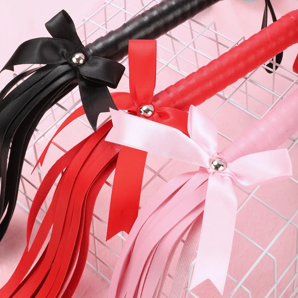 PU Leather Braided Design Whip Bondage Sex Whip Slave Restraint Toy Suitable for Female Couples' Buttocks Spanking 1