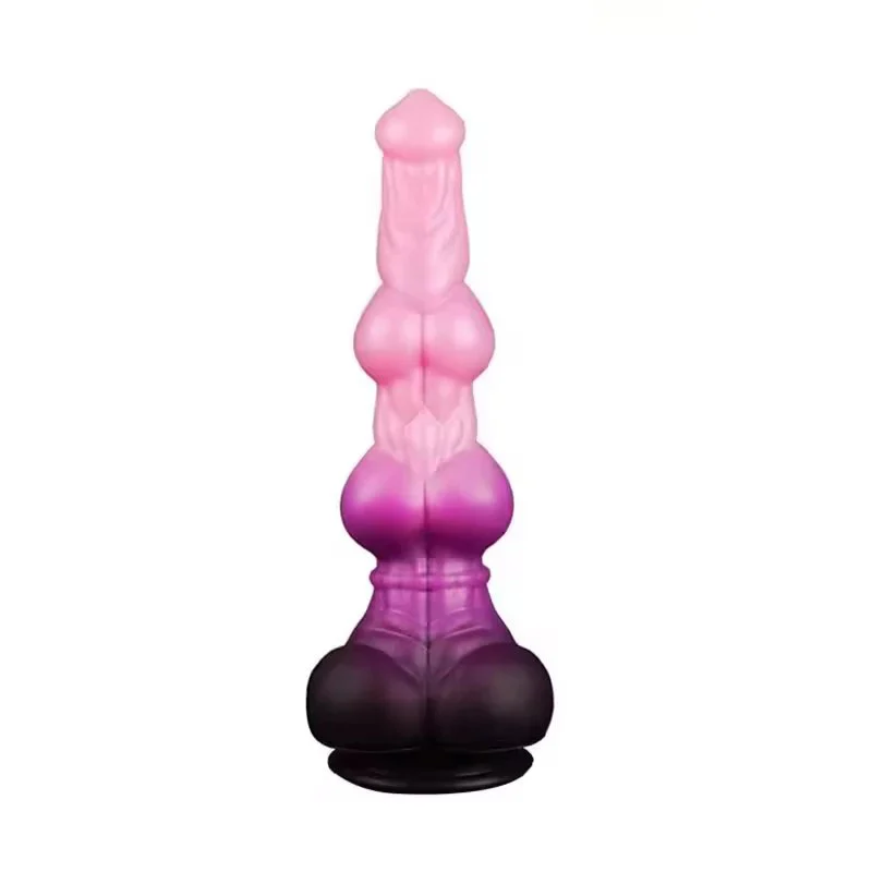 Thick Animal Soft Eco-Friendly Waterproof IPX6 Silicone Dildos Alien Fantasy G-Spot Stimulation Knotted Suction