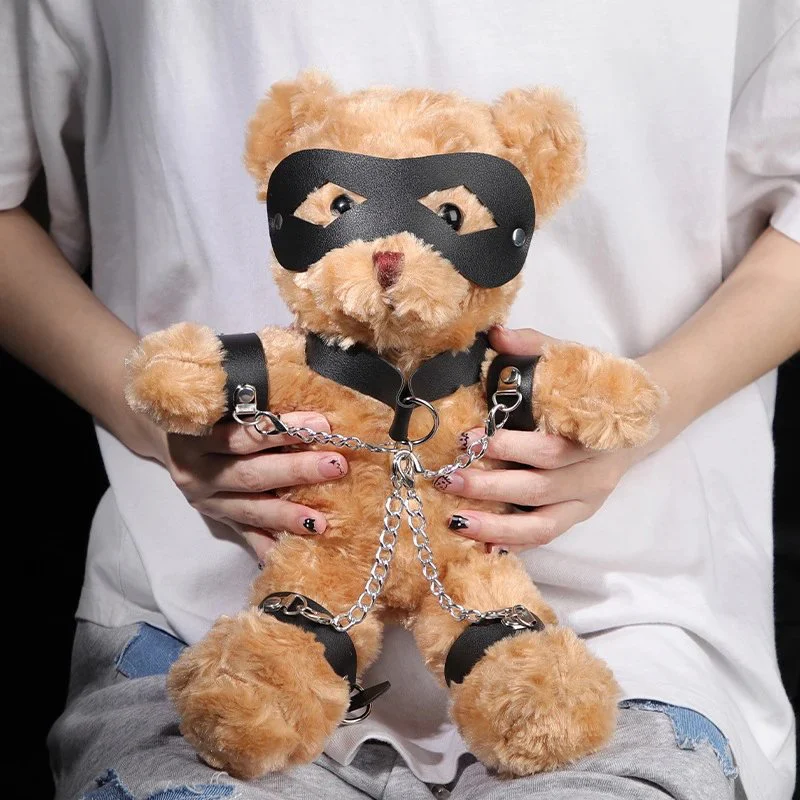 New Violent Bear Gift for Adult Game Stuffed Sex Toy Bondage Gear Sexy SM Toy Bondage Bear