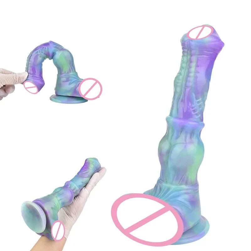 Fantasy Horse Dildo Realistic Silicone Dildo Penis Strong Stimulation Alien Dildo Dog Sex Toy for Women Lesbian