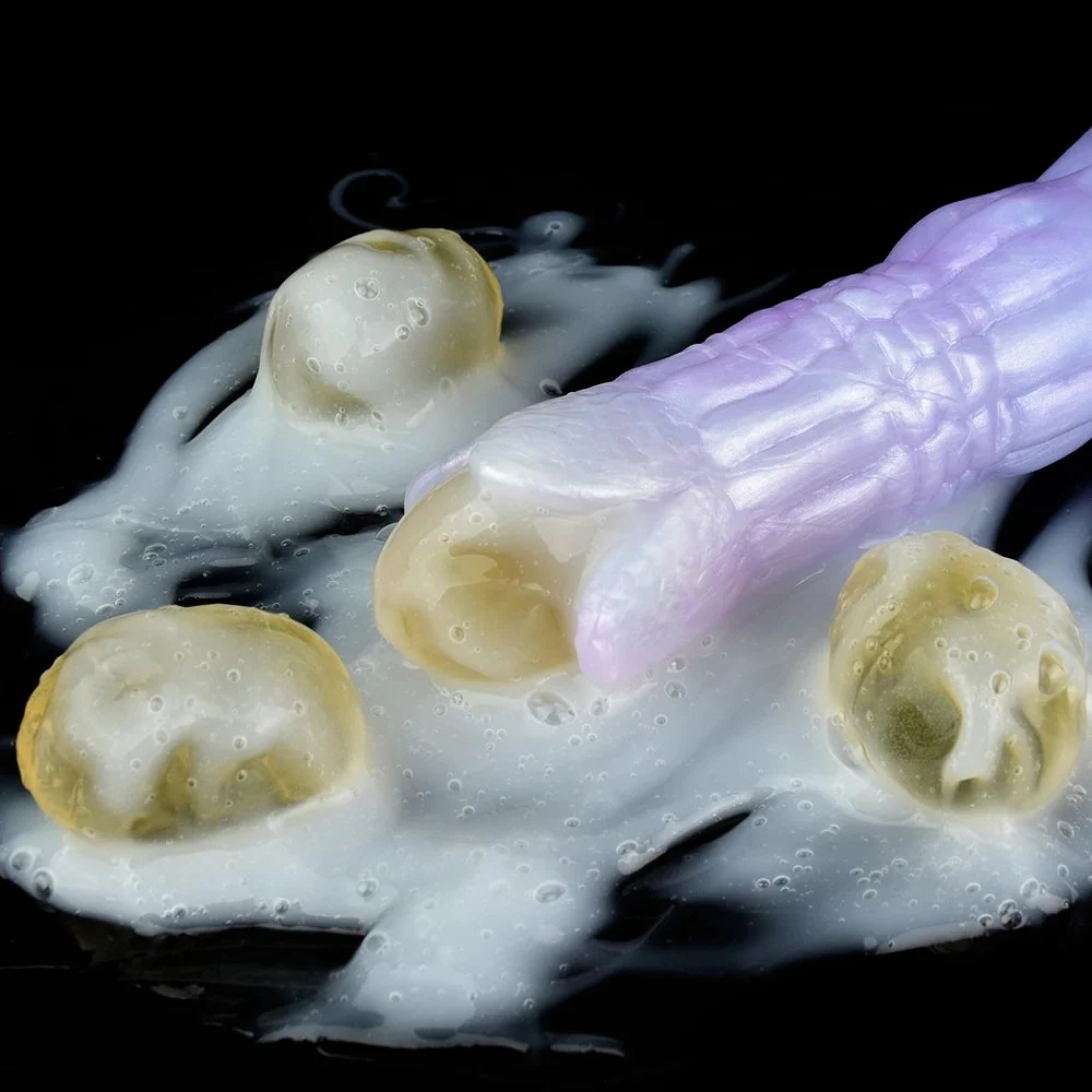 Fantasy Ovipositor Dildo with Eggs, Ovipositor Dildo with Gelatin Egg Shapes,Fantasy Alien Sex Toy for Women monster Dildo