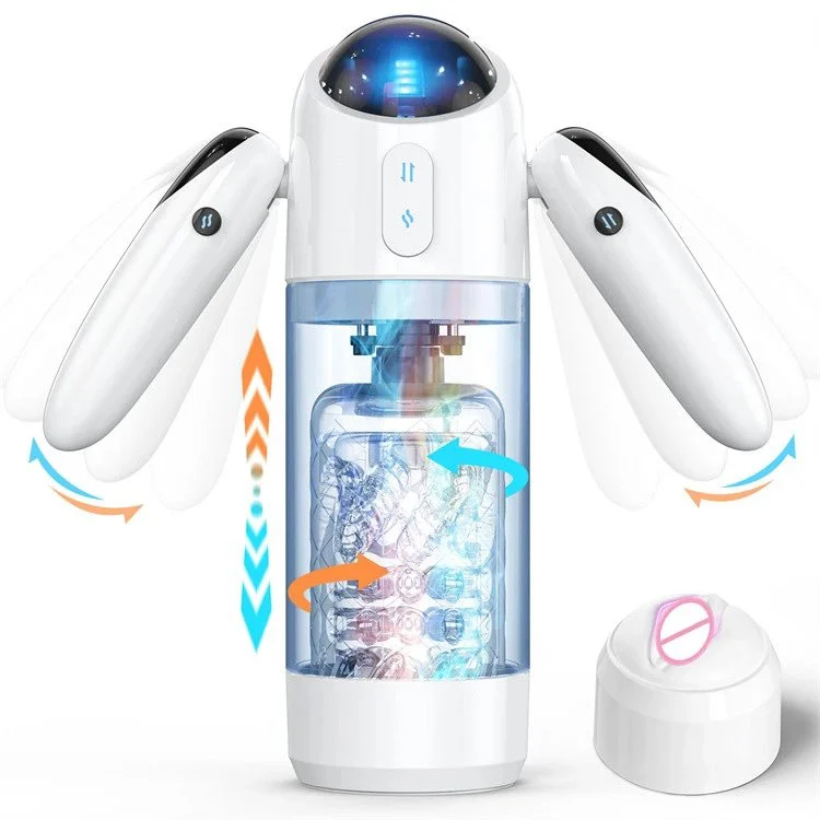 Multi-speed Automatic Realistic Vaginal Telescopic Thrusting Rotation Male Masturbation Cup Sex Toys for Men