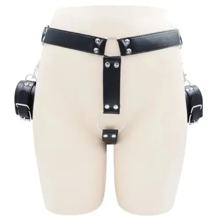 Bondage Men's Underwear With Handcuffs Cock Ring Adult Underwear for Men Sex Underwear Restraint Strap Other Sex Toy