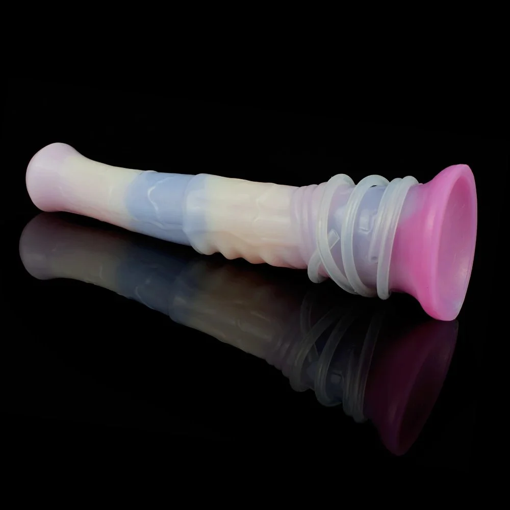 Horse Dildo Ejaculating Female Masturbation Device Anal Plug Soft Silicone Dildos Dog Knotted Anal Dildo for Women