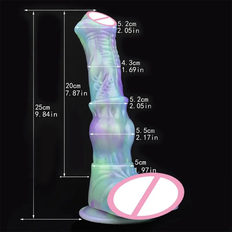 Fantasy Horse Dildo Realistic Silicone Dildo Penis Strong Stimulation Alien Dildo Dog Sex Toy for Women Lesbian