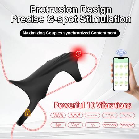 Prostate Massager Male Exercise Device G-spot Stimulation Remote Control APP 9-speed Vibration IPX7 Waterproof Magnetic Charging